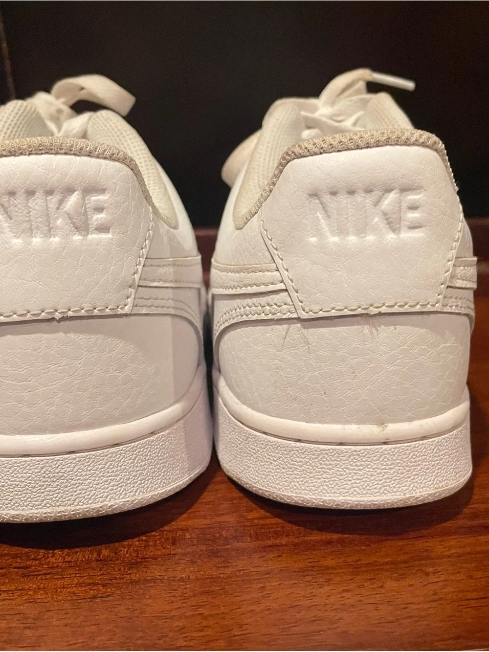 Nike White Low-Top Leather Sneakers